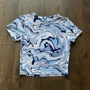 NWOT Streetwear Society Swirl Crop Top